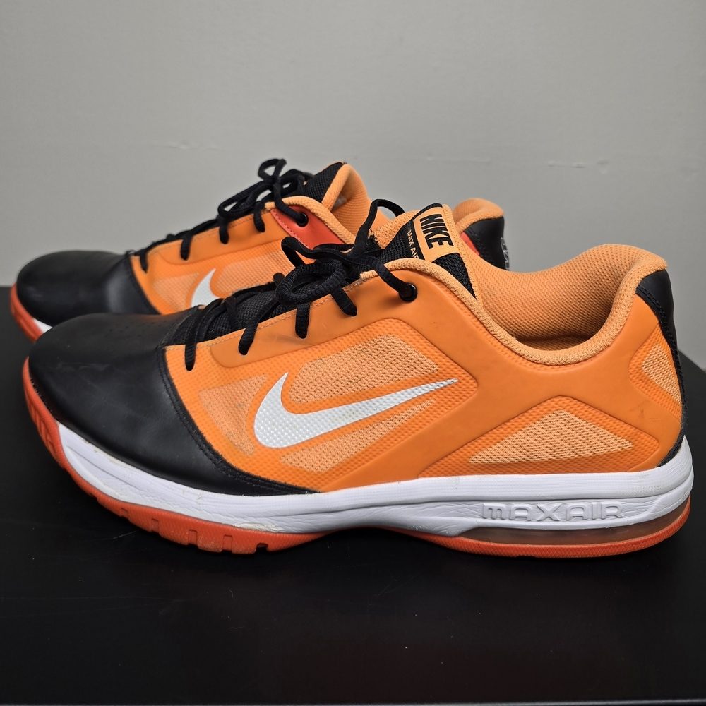 Nike Orange and Black Sneakers Sz 13